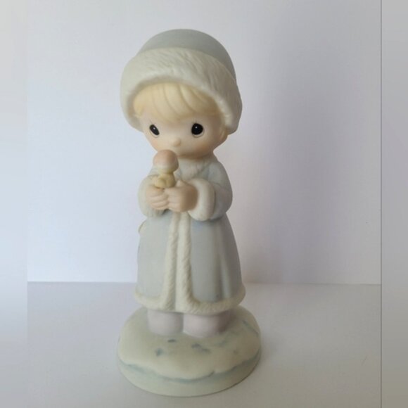 Vintage 90s Precious Moments May Your Christmas Be Merry Collectible Figurine - Picture 3 of 8
